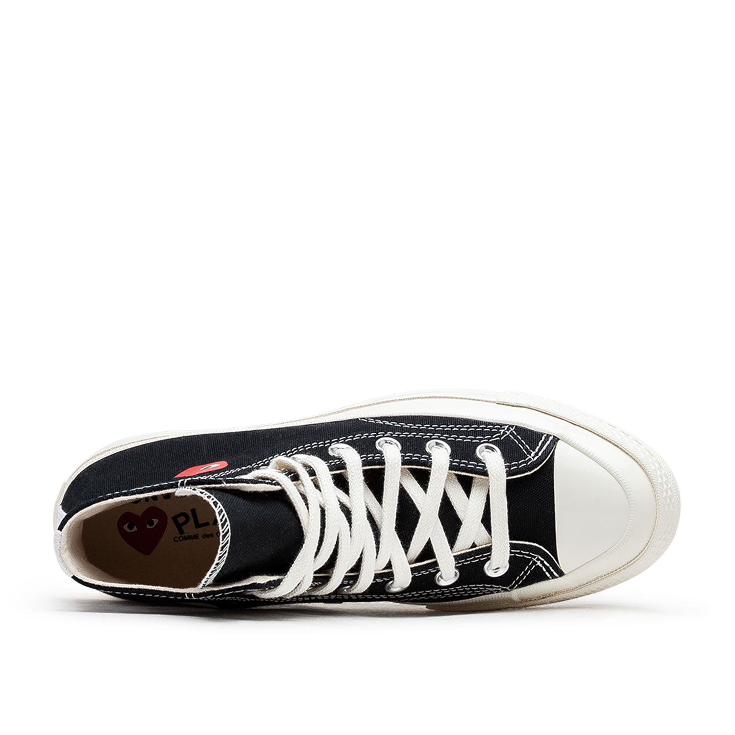 Converse x Comme des Garçons Chuck 70 Hi "Single Heart" (Black) - a.plus