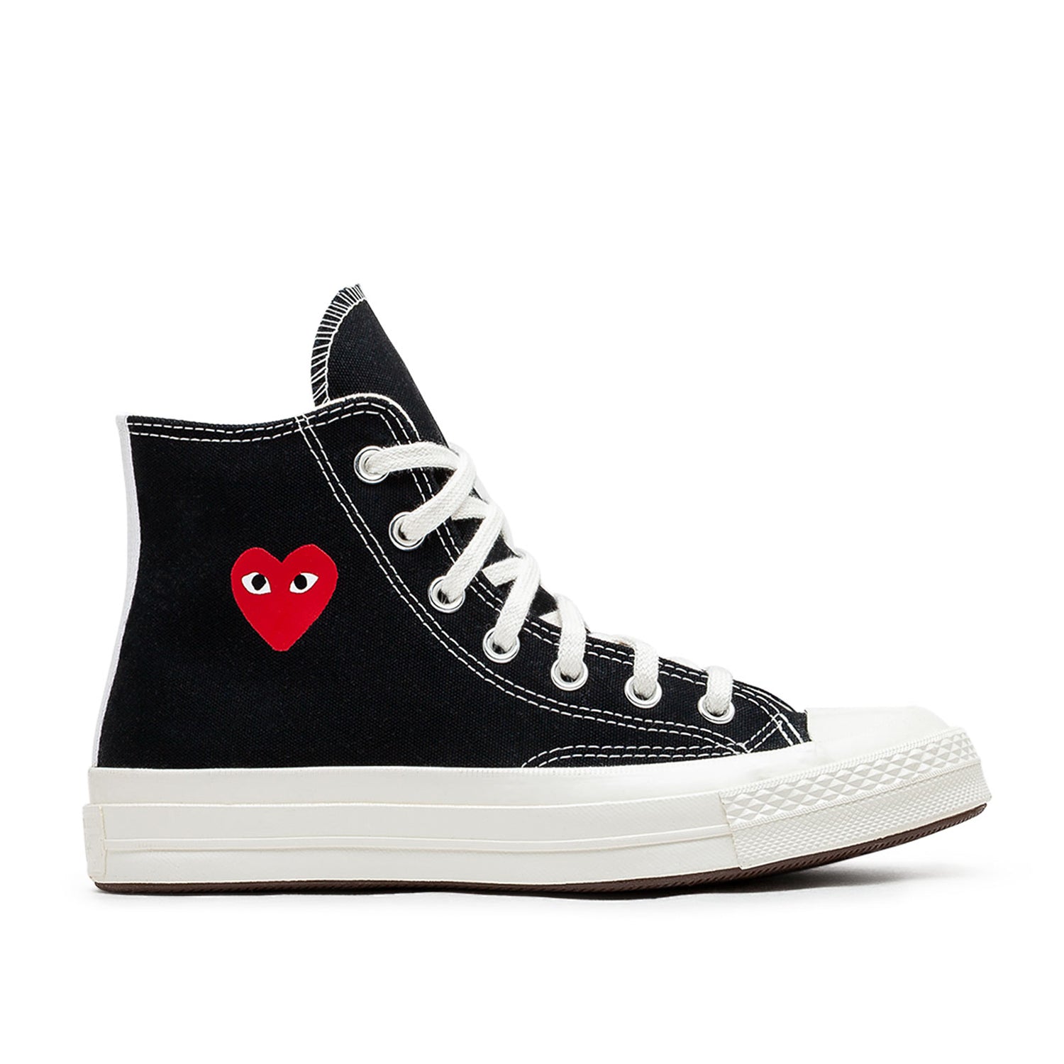 Converse x Comme des Garçons Chuck 70 Hi "Single Heart" (Black) - a.plus