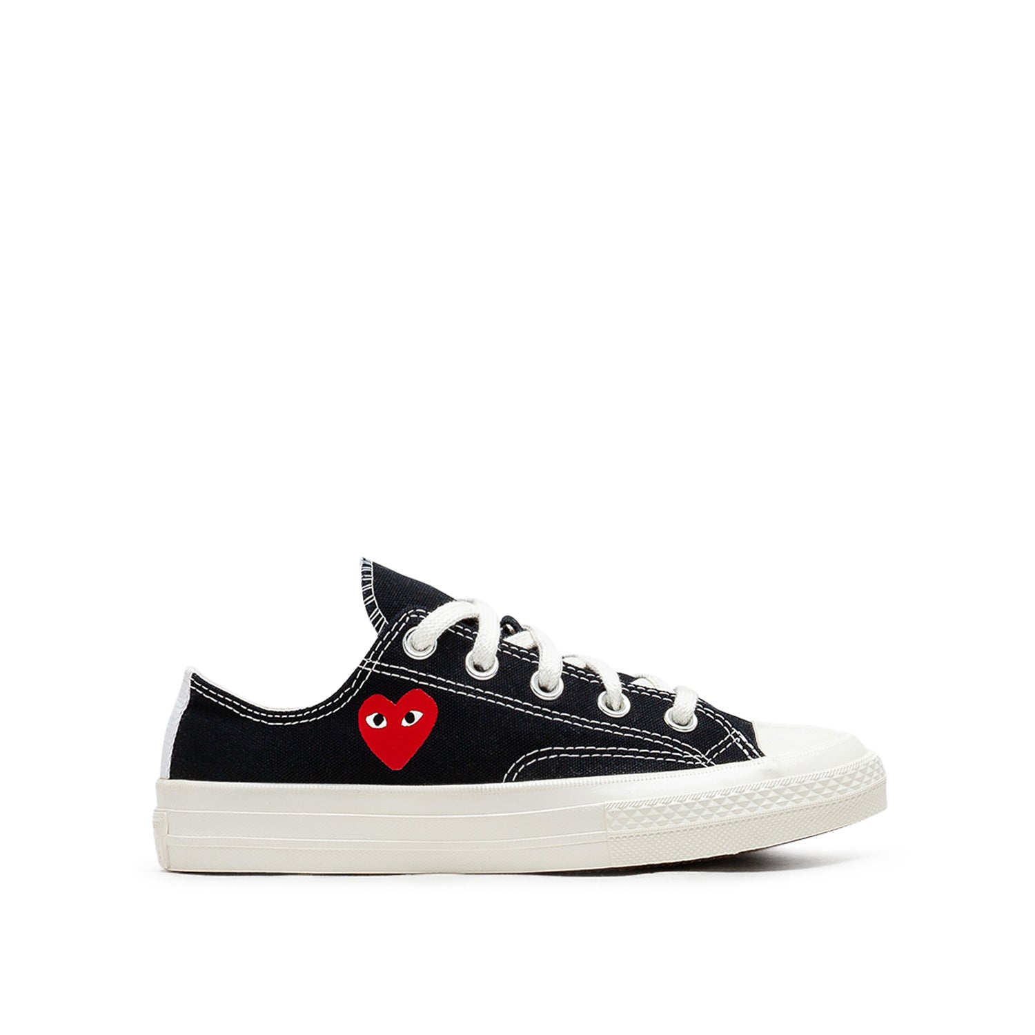 Converse x Comme des Garçons KIDS Chuck 70 Low  'Single Heart' (Black) - a.plus