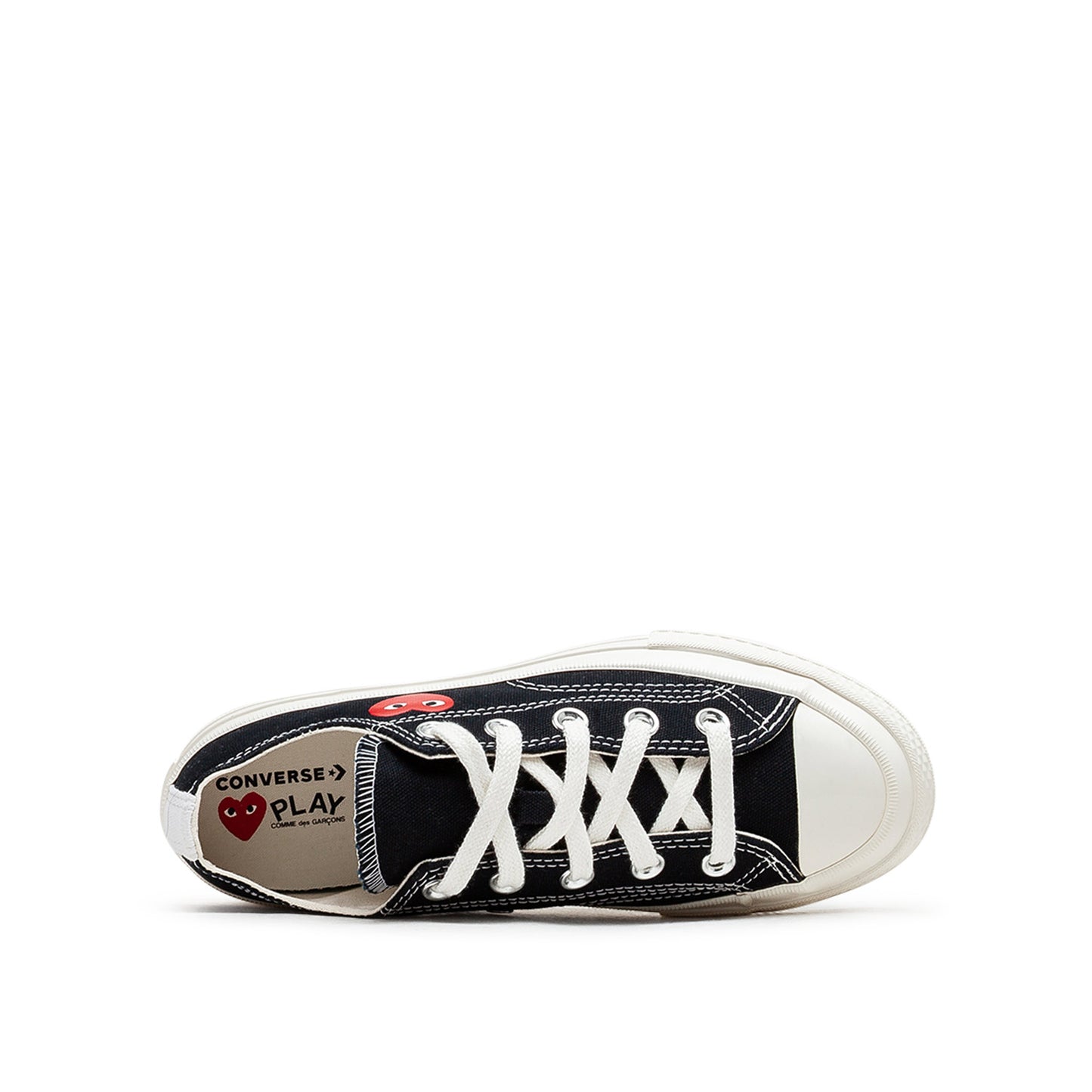 Converse x Comme des Garçons KIDS Chuck 70 Low  'Single Heart' (Black) - a.plus