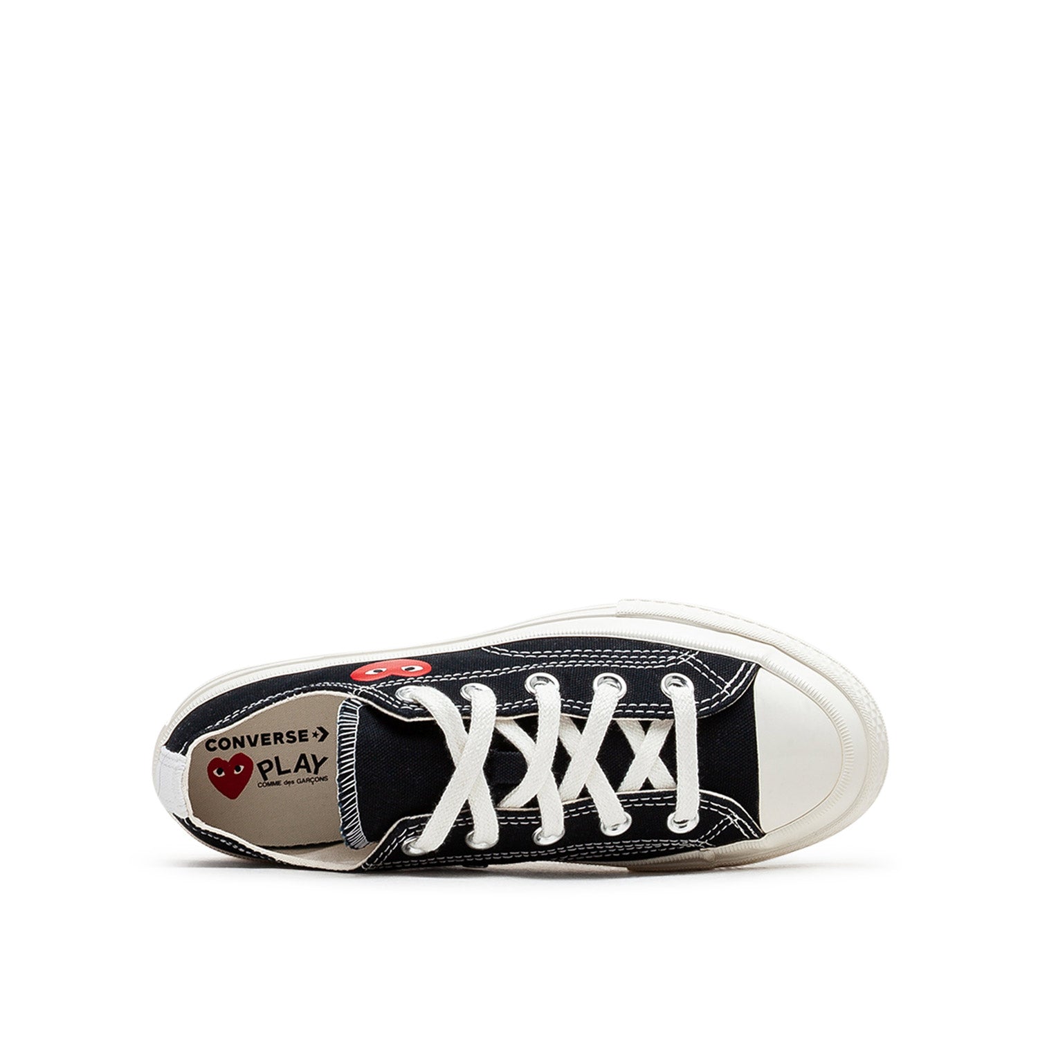 Converse x Comme des Garçons KIDS Chuck 70 Low  'Single Heart' (Black) - a.plus