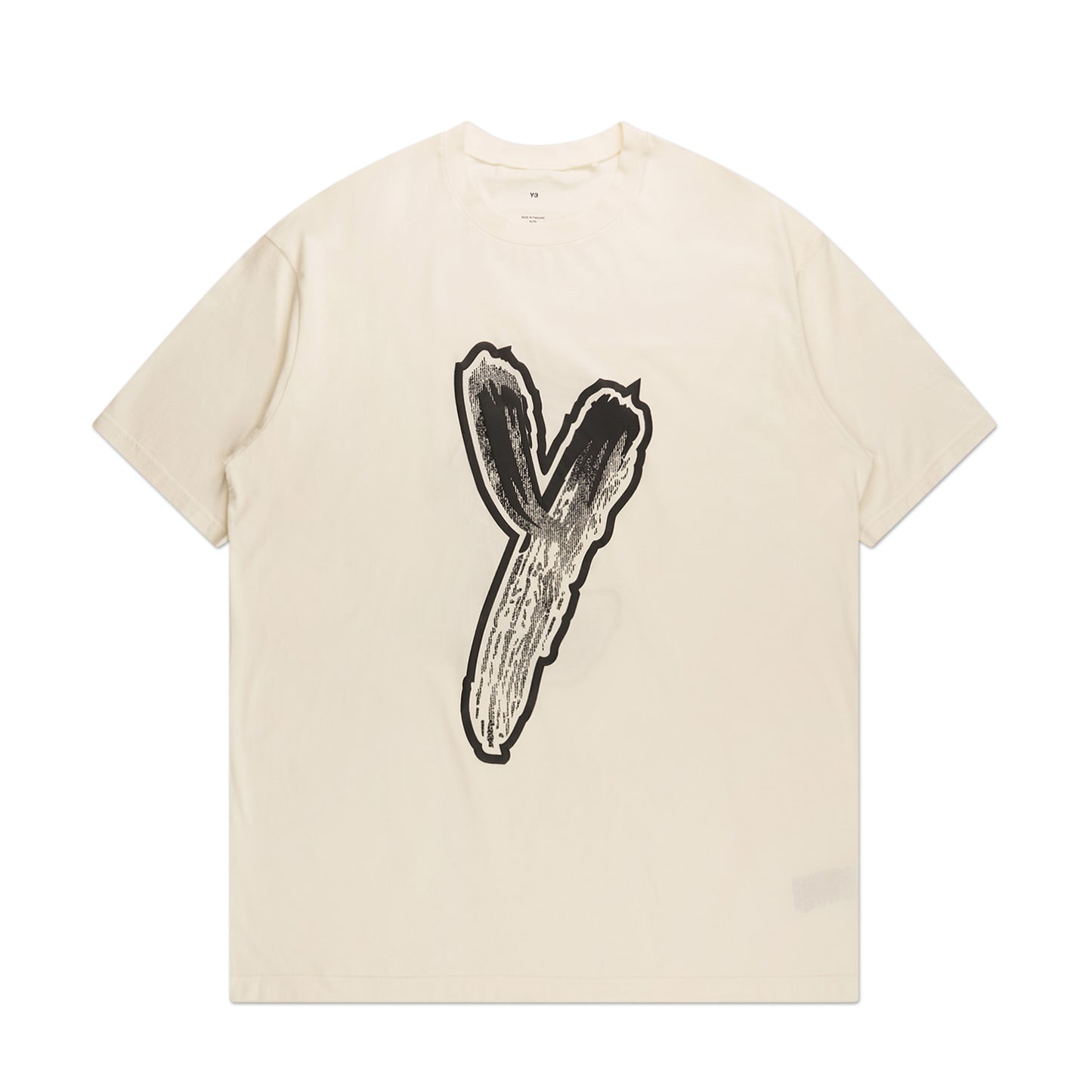 adidas Y-3 Graphic Logo Short Sleeve Tee (White) - a.plus