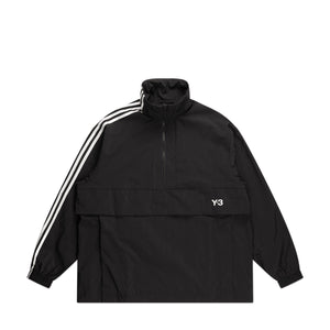 Y-3 3-Streifen Nylon Shell 1/2 Zip Jacket (Black) - a.plus