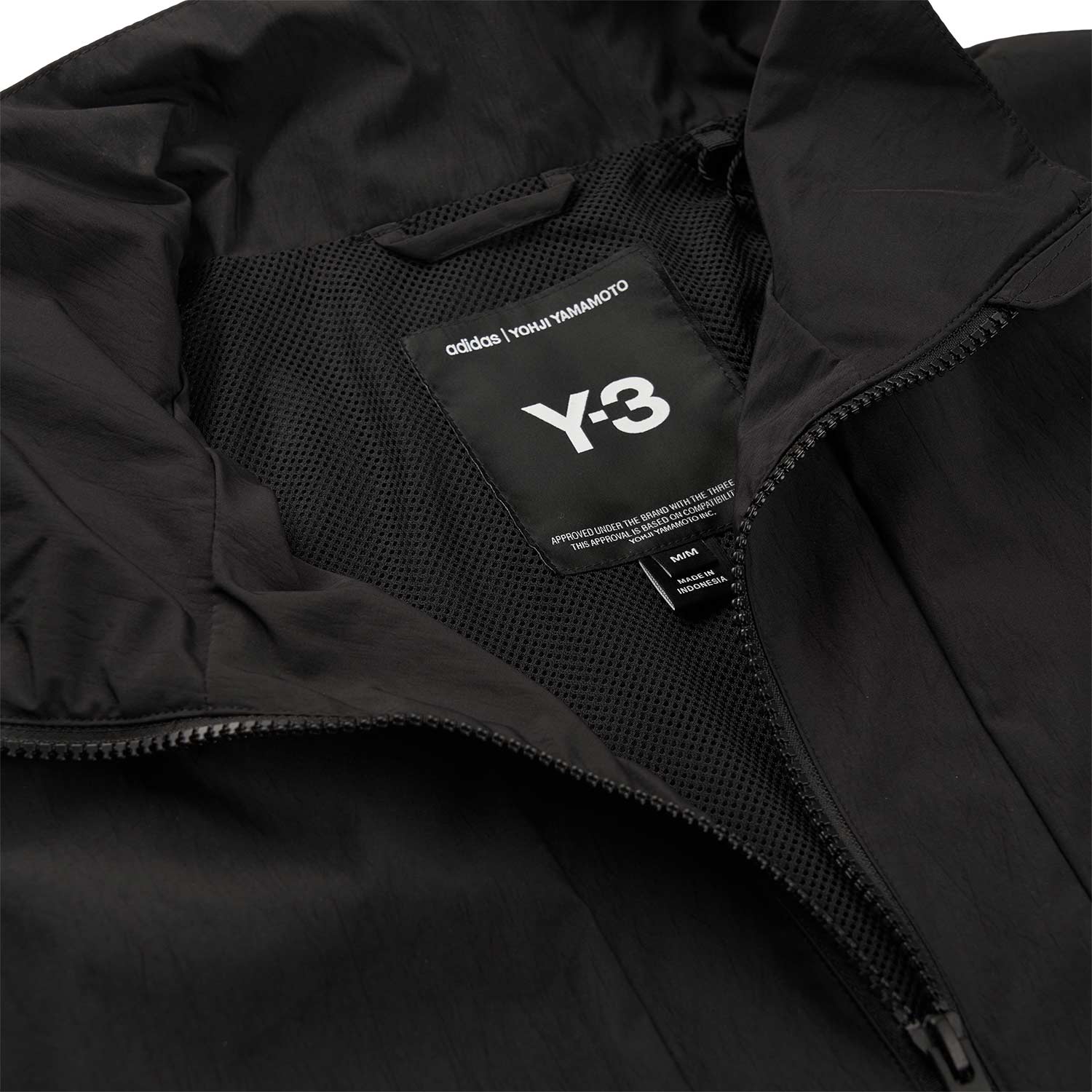Y-3 3-Streifen Nylon Shell 1/2 Zip Jacket (Black) - a.plus