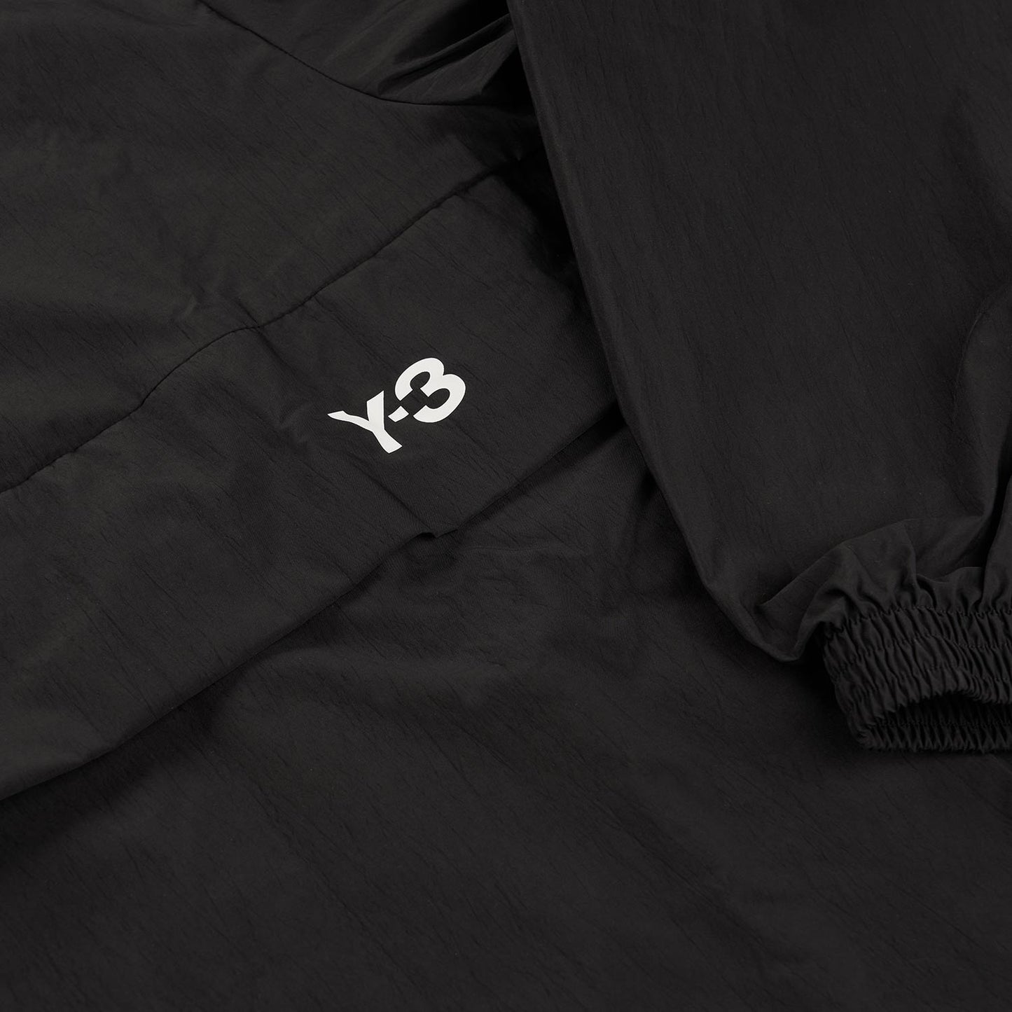 Y-3 3-Streifen Nylon Shell 1/2 Zip Jacket (Black) - a.plus