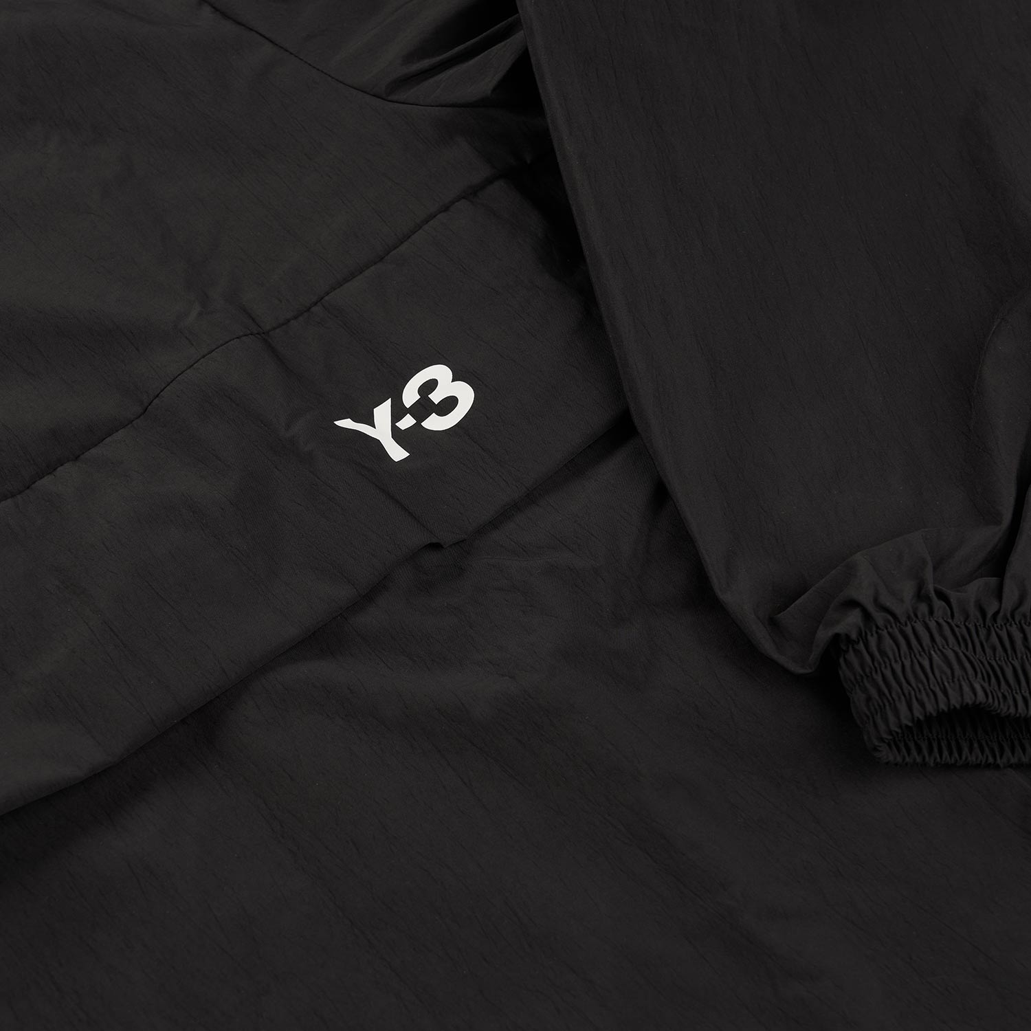 Y-3 3-Streifen Nylon Shell 1/2 Zip Jacket (Black) - a.plus