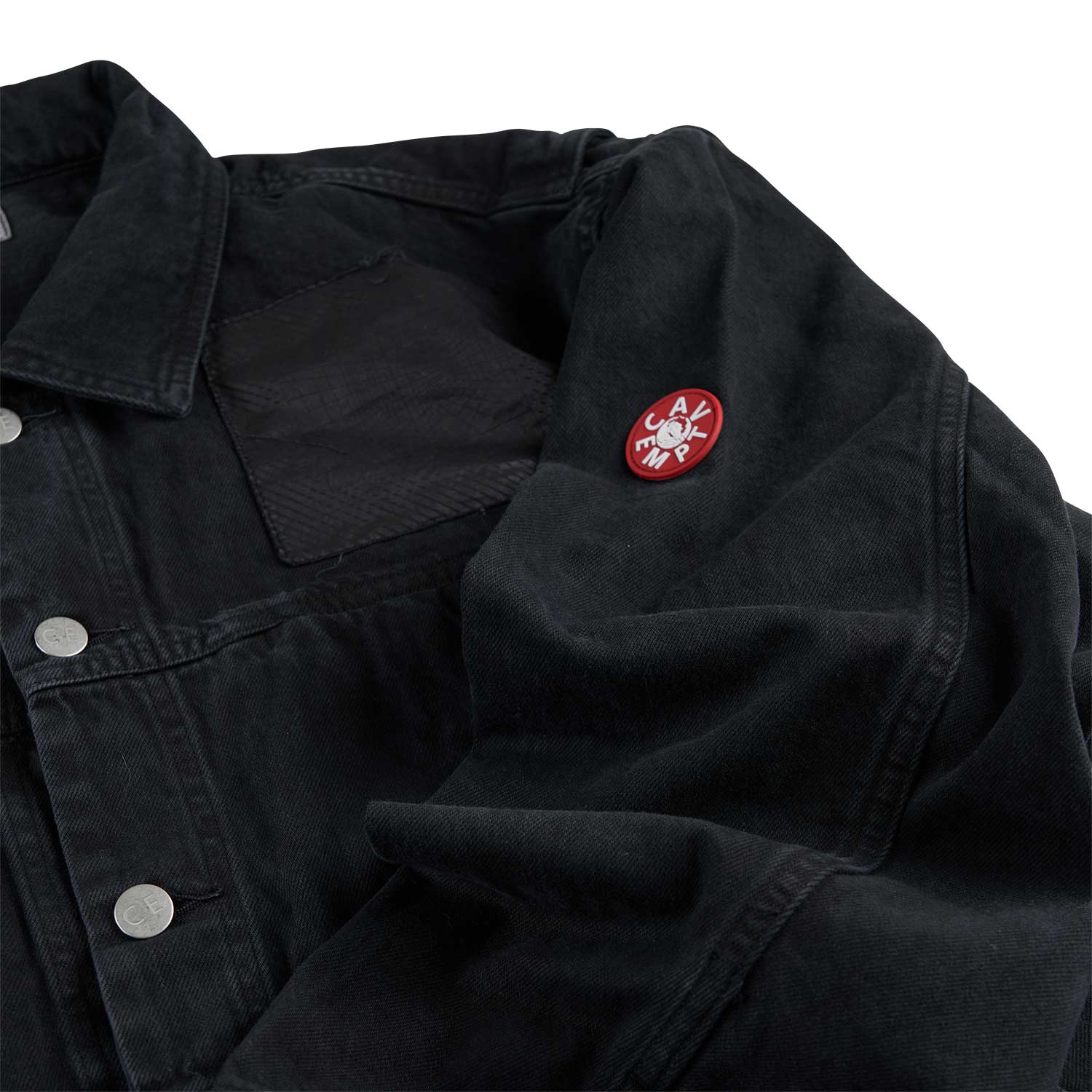 cav empt OVERDYE VH EX DNA DENIM JACKET (black) - a.plus
