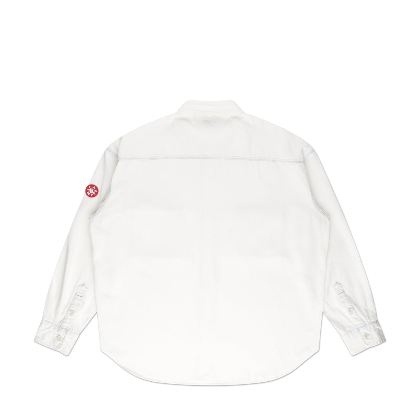 cav empt ULT BLEACHED DENIM BIG SHIRT (white) - a.plus
