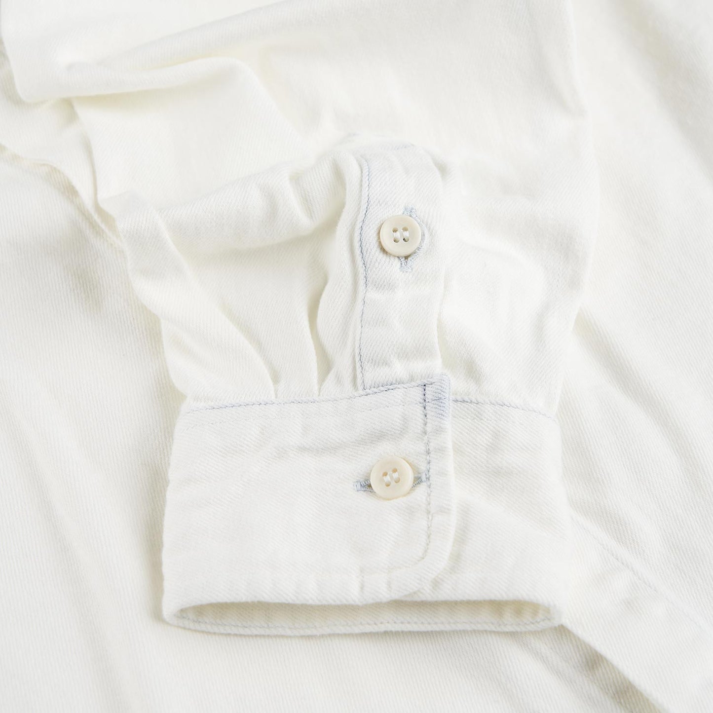 cav empt ULT BLEACHED DENIM BIG SHIRT (white) - a.plus