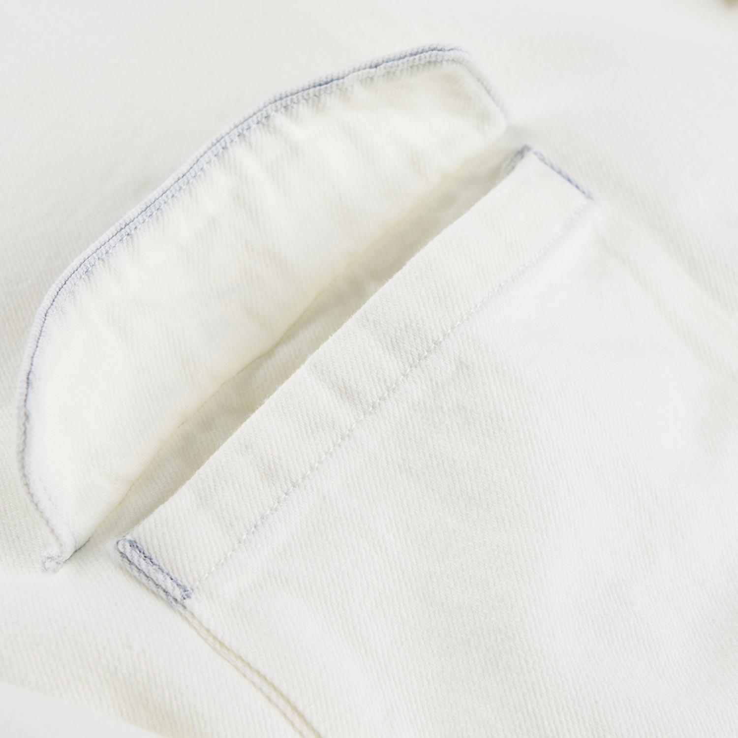 cav empt ULT BLEACHED DENIM BIG SHIRT (white) - a.plus