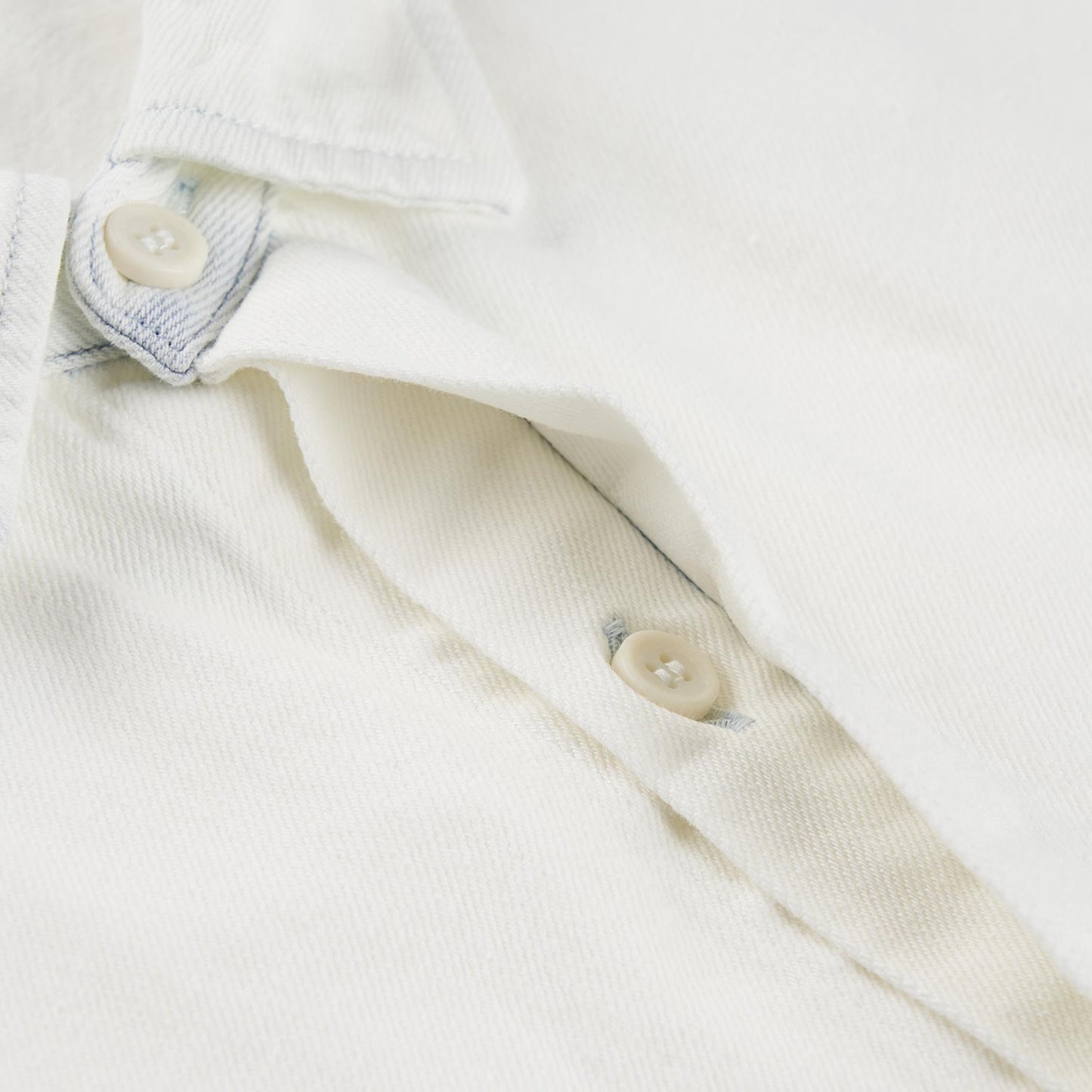 cav empt ULT BLEACHED DENIM BIG SHIRT (white) - a.plus