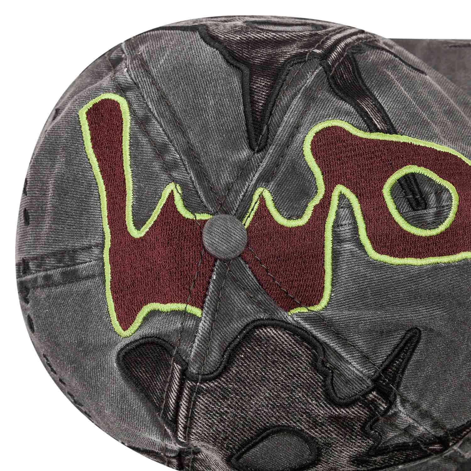 perks and mini last quarter baseball cap (black wash) - a.plus