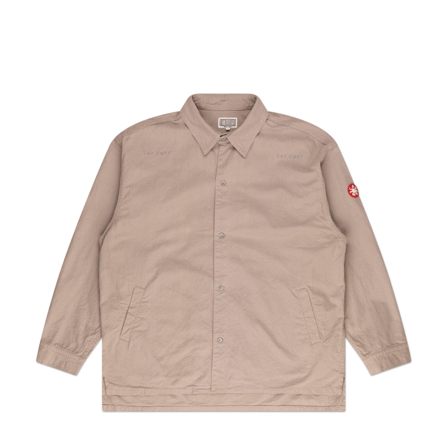 cav empt welt pockets big shirt (gray) - a.plus