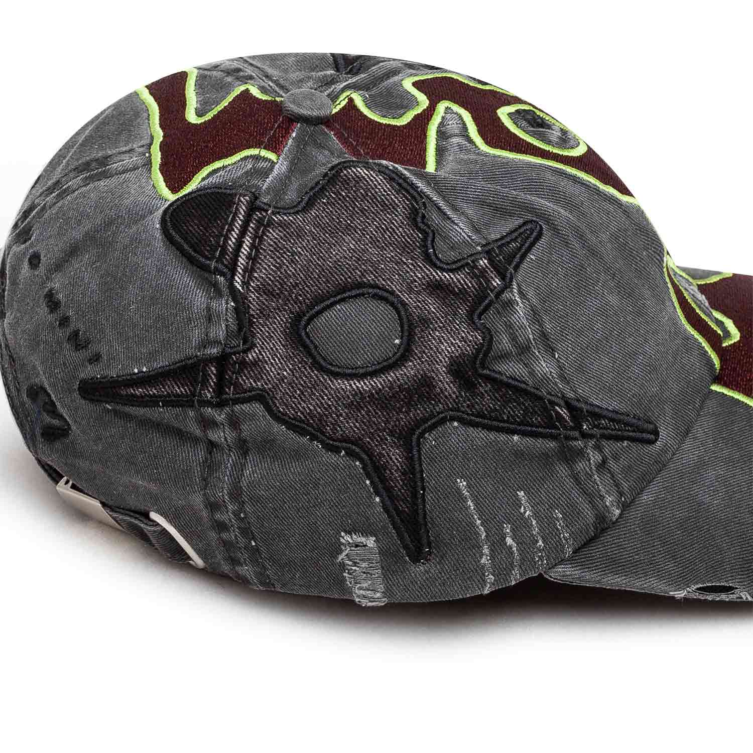 perks and mini last quarter baseball cap (black wash) - a.plus