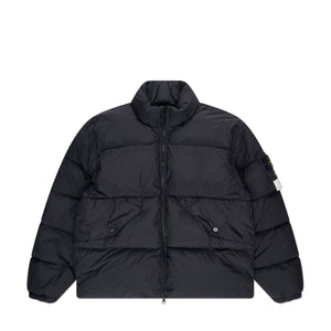 stone island down jacket (black)