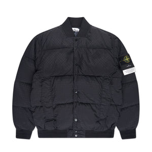 stone island bomber down jacket (black)