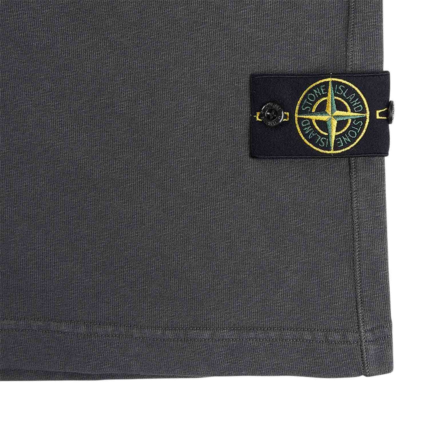 stone island 'old' treatment bermuda shorts (charcoal)