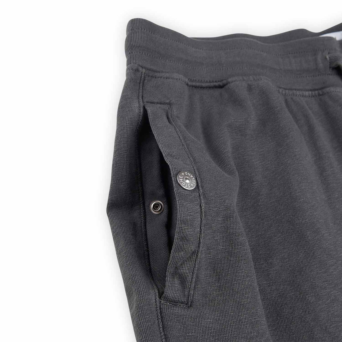 stone island 'old' treatment bermuda shorts (charcoal)