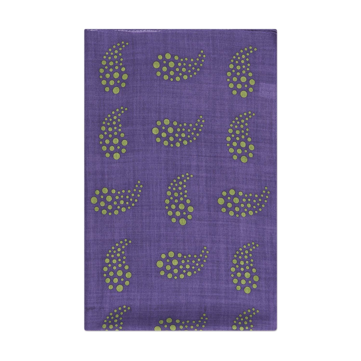 needles wool silk scarf (purple)