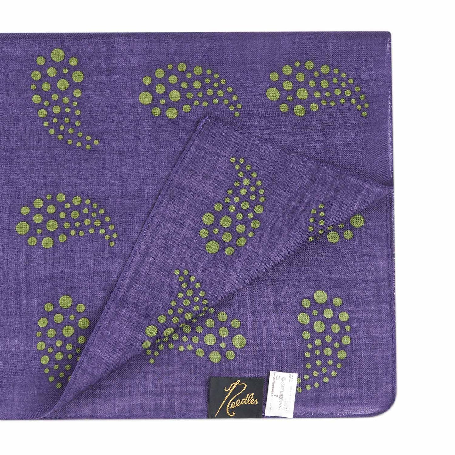 needles wool silk scarf (purple)