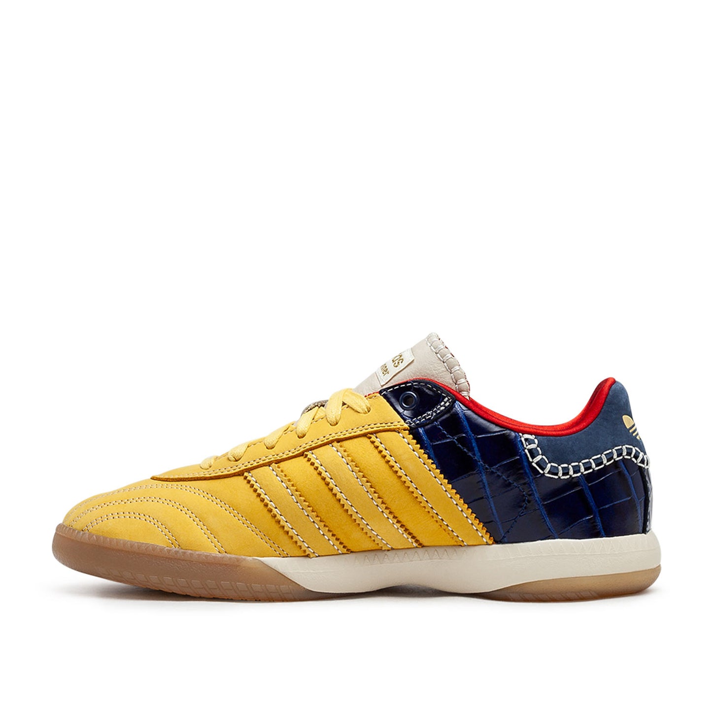 adidas x wales bonner samba suede (gelb / navy)