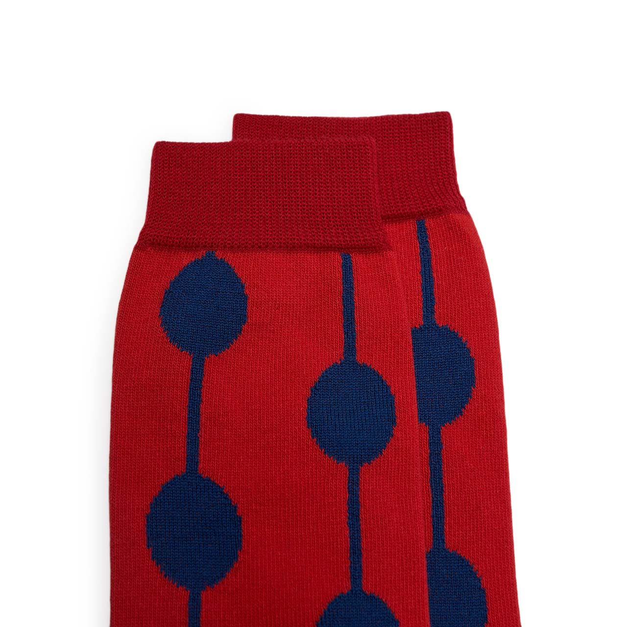 henrik vibskov bubble wool socks (red blue bubbles)
