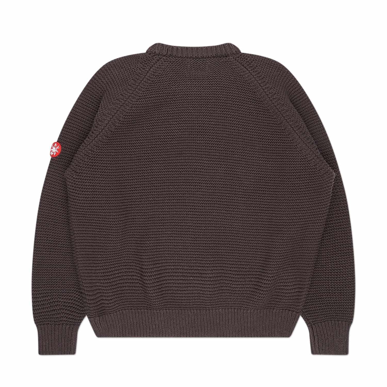 cav empt raglan sleeve cotton knit (brown) CES25KN03 - a.plus store