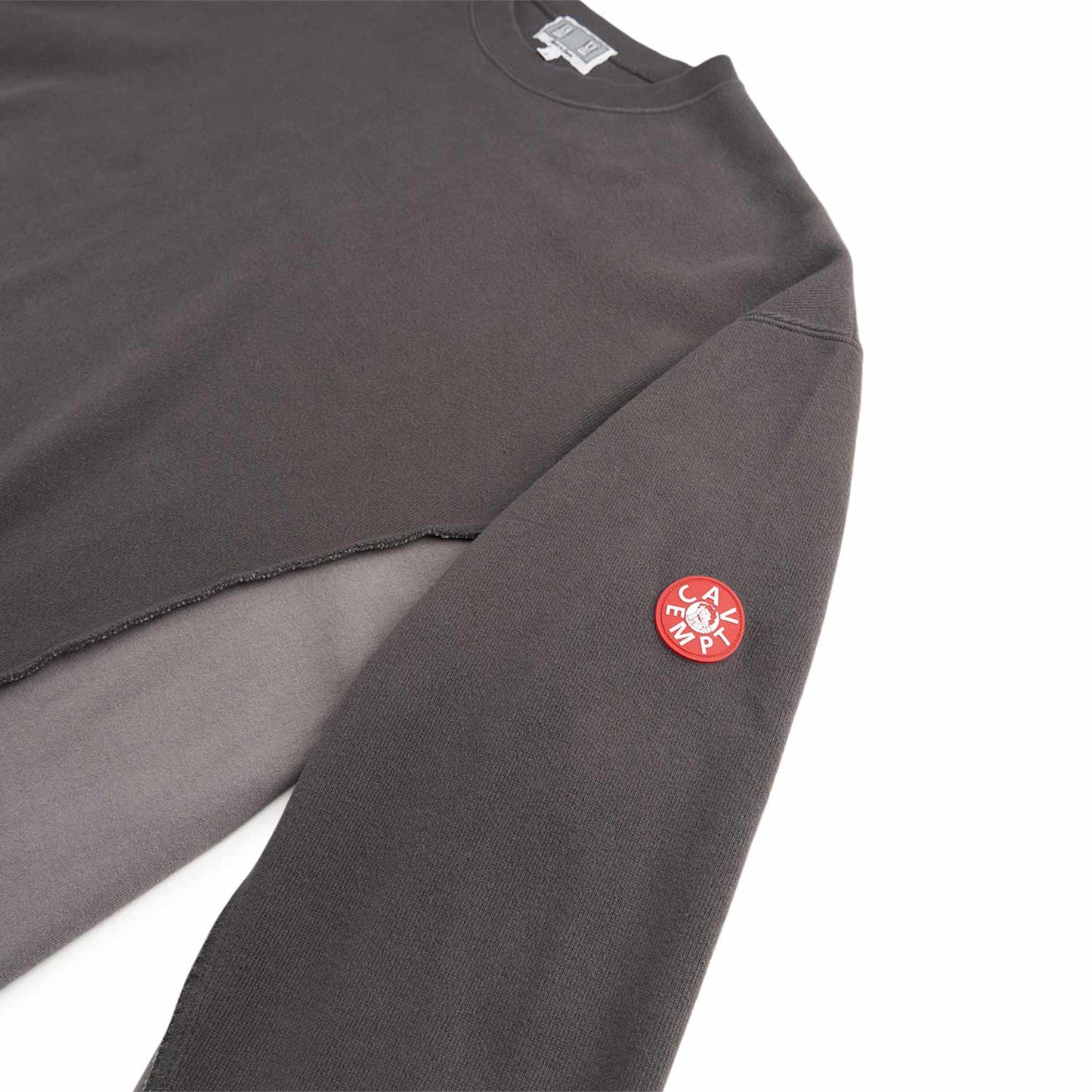 cav empt side seam dbl knit sweatshirt (charcoal)