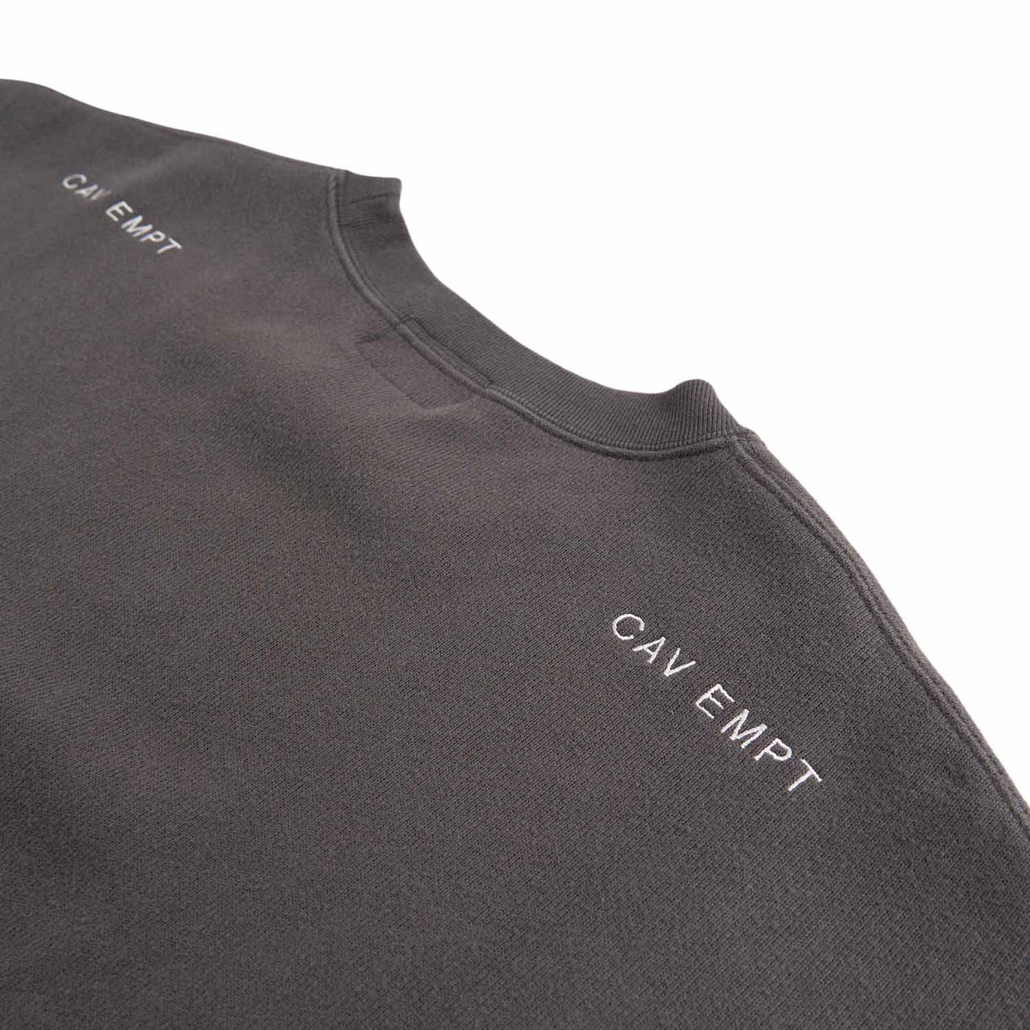 cav empt side seam dbl knit sweatshirt (charcoal)