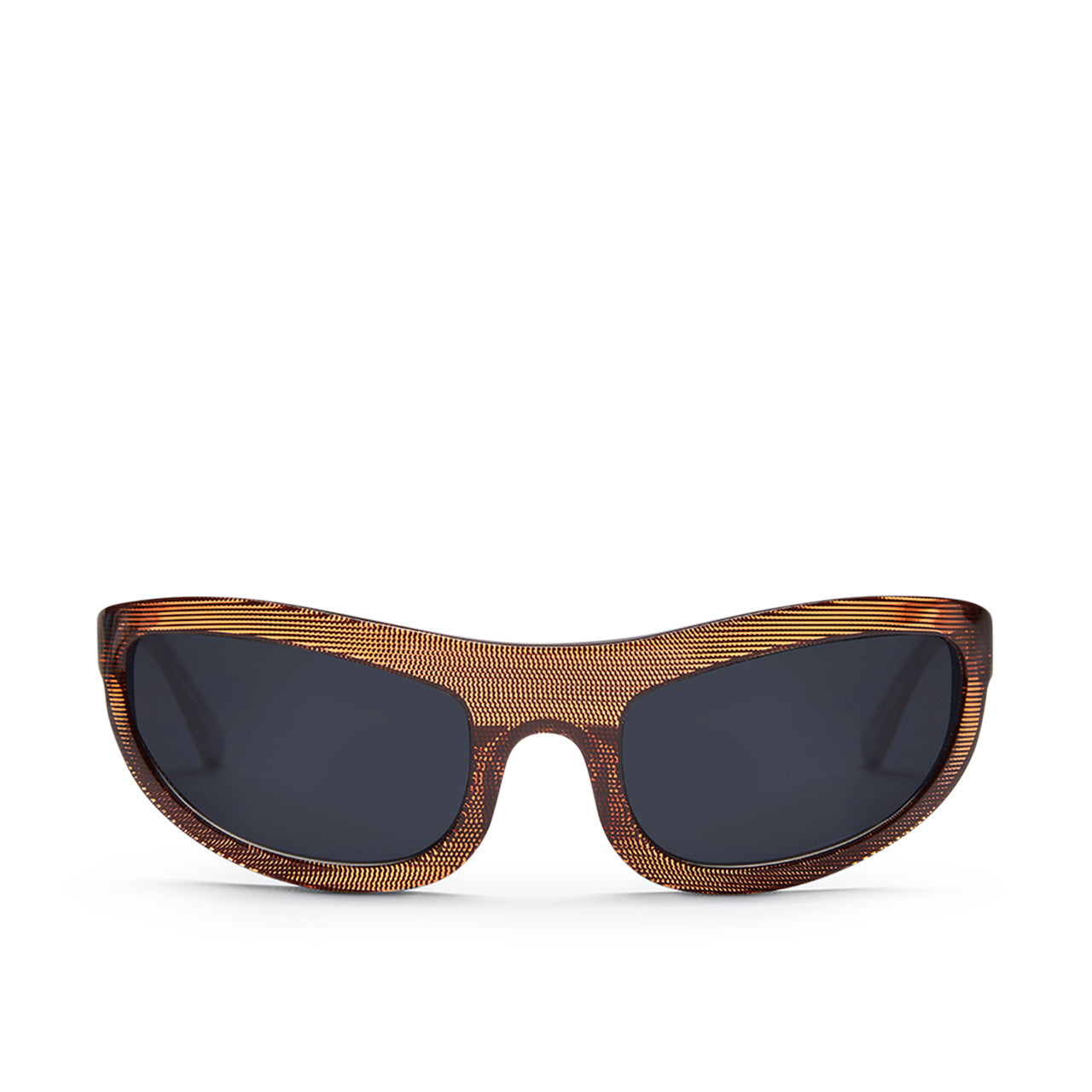 a better feeling corten wood speck + steel  sunglasses (amber)