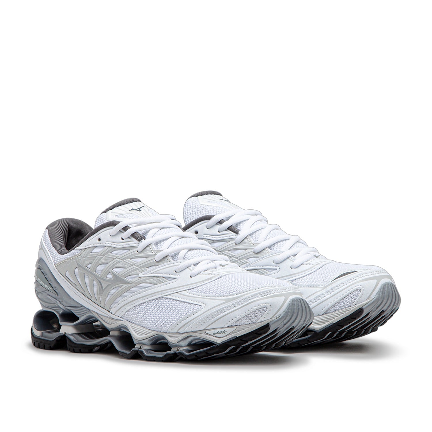 mizuno wave prophecy ls (white / silver / harbor mist)