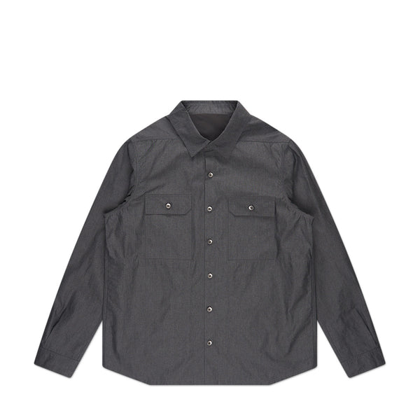 rick owens drkshdw outershirt (black melange) du01c6755 - a.plus