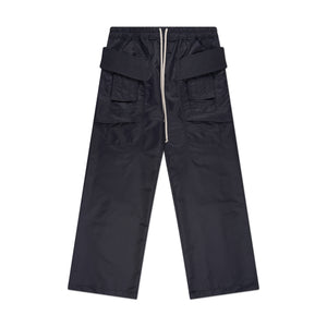 rick owens drkshdw creatch cargo drawstring  pants (black)