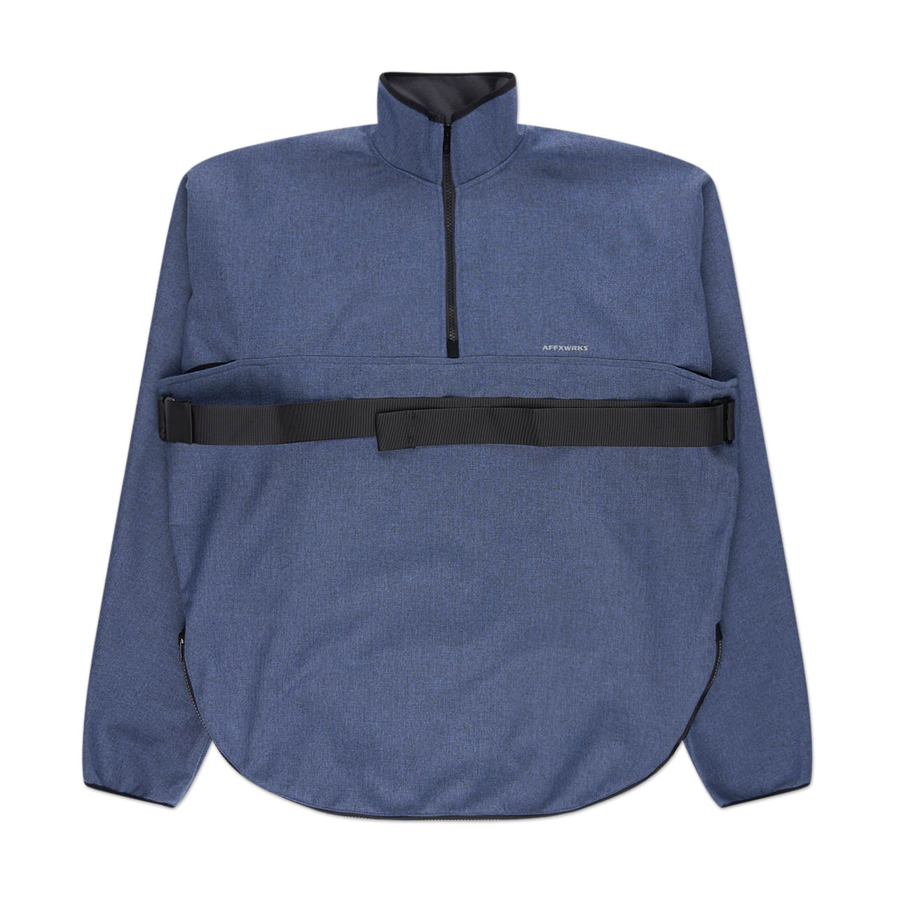 affxwrks bag jacket (peppered blue) FW23OW01 - a.plus store