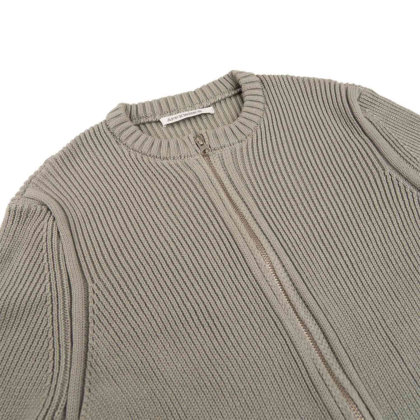 affxwrks knit cardigan (stone)