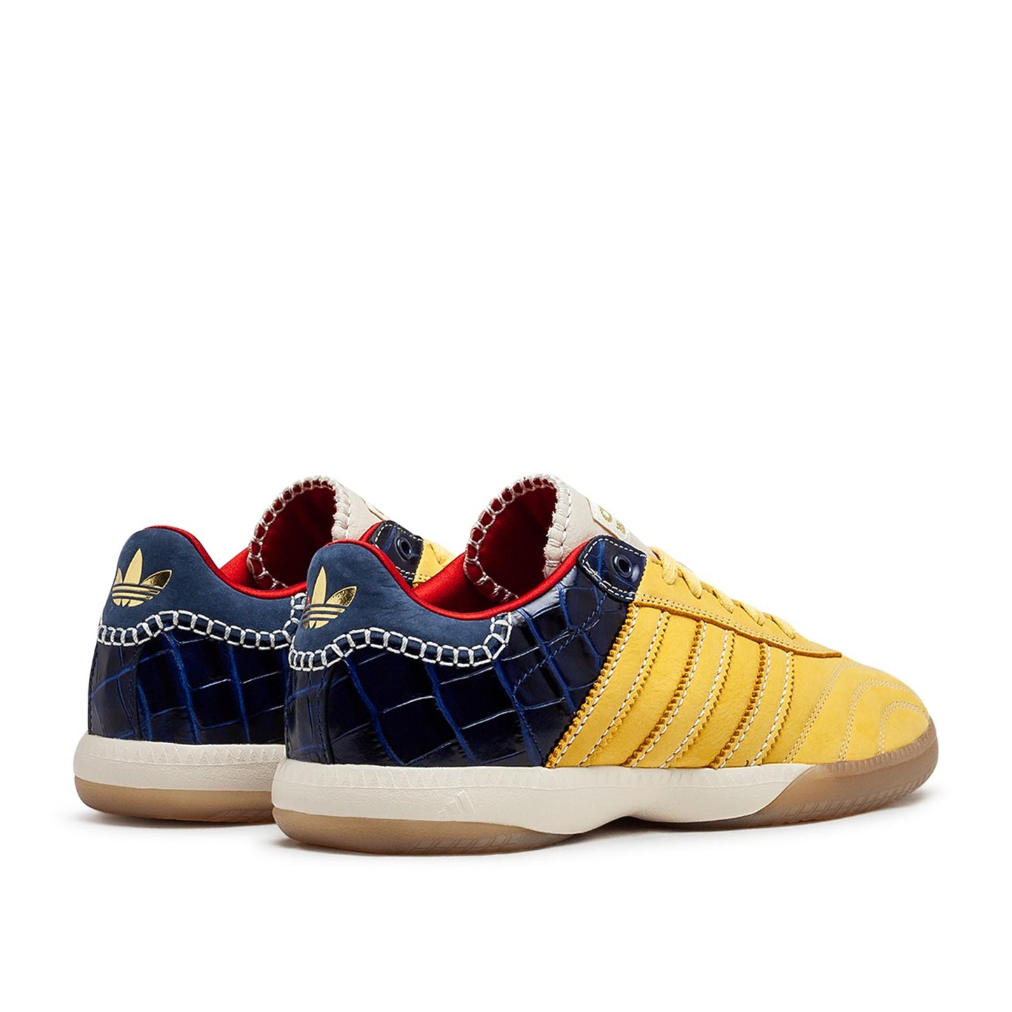 adidas x wales bonner samba suede (gelb / navy)