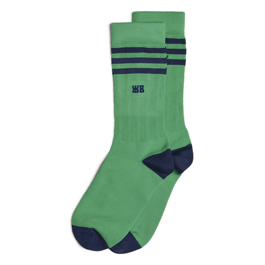 adidas x wales bonner socks (vivid green / collegiate navy)
