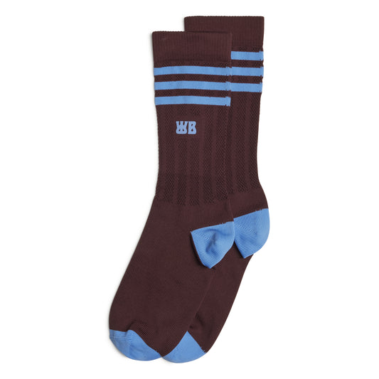 adidas x wales bonner socks (mystery brown / lucky blue)