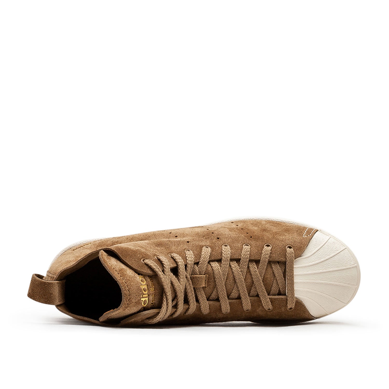 adidas x wales bonner superstar hi (supplier color / wonder white / gold metallic) - a.plus