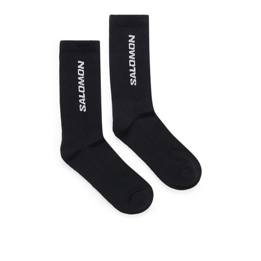 salomon socks everyday crew 3-pack (black)
