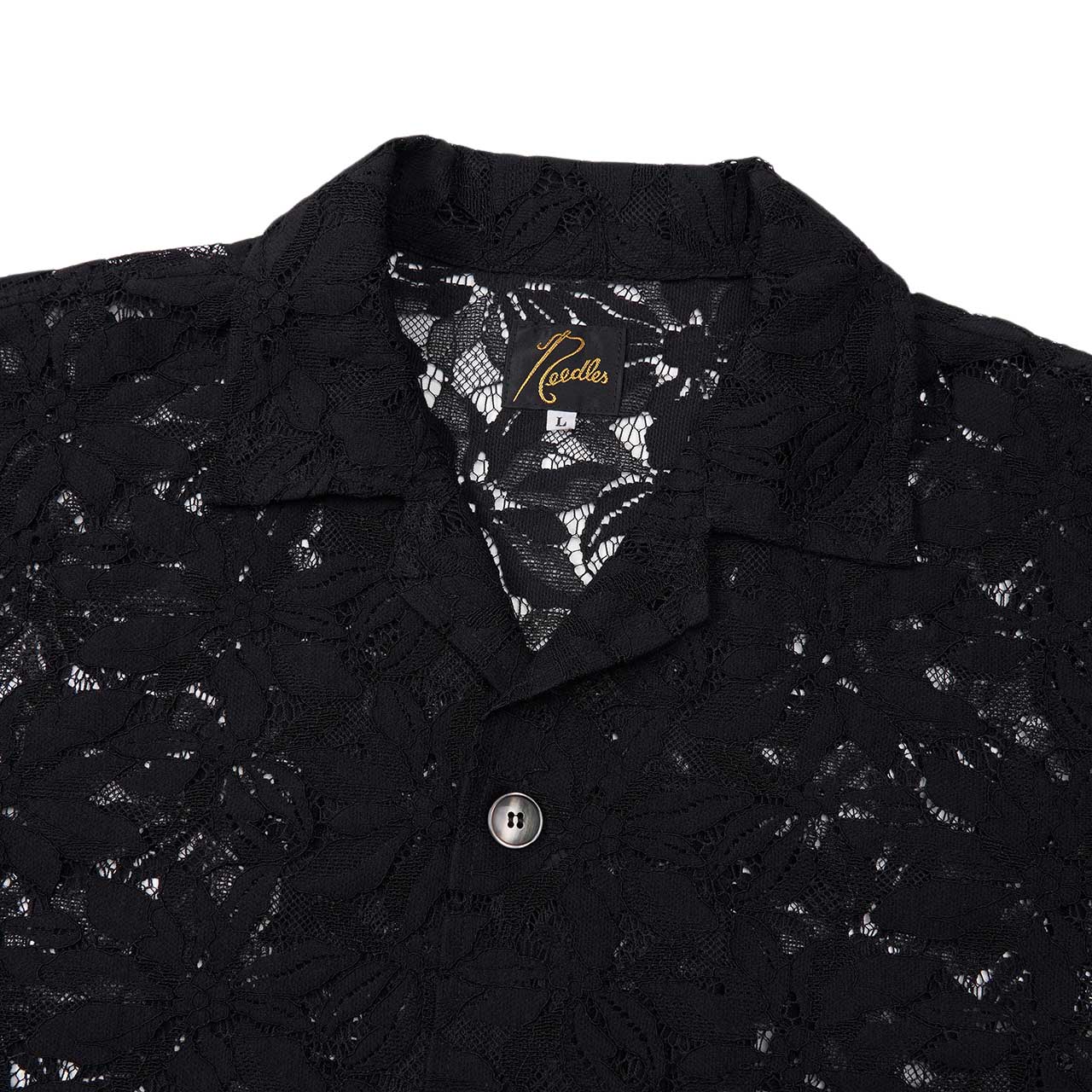 needles cabana lace shirt (black) - a.plus store