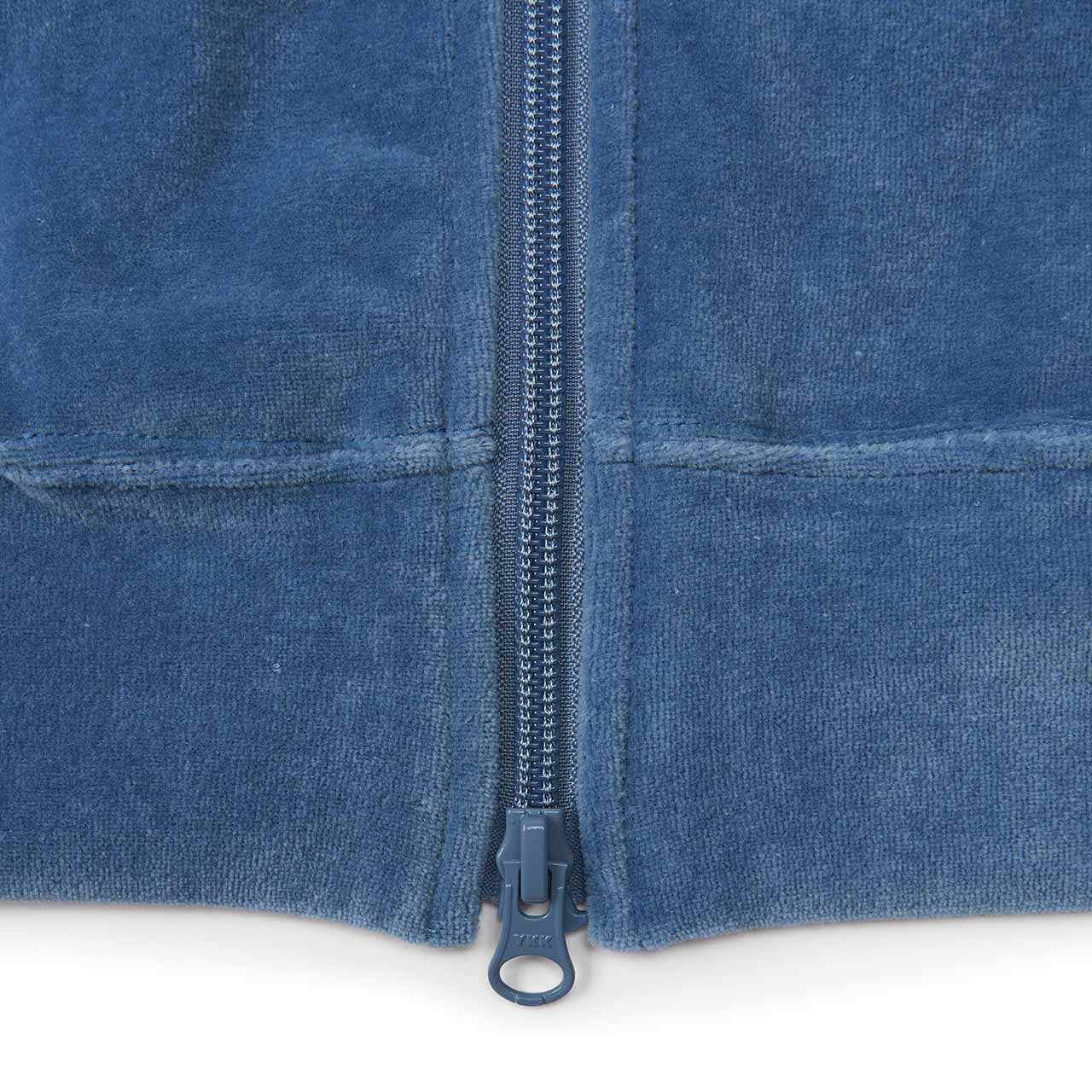 needles side stripe velour track jacket (blue grey)