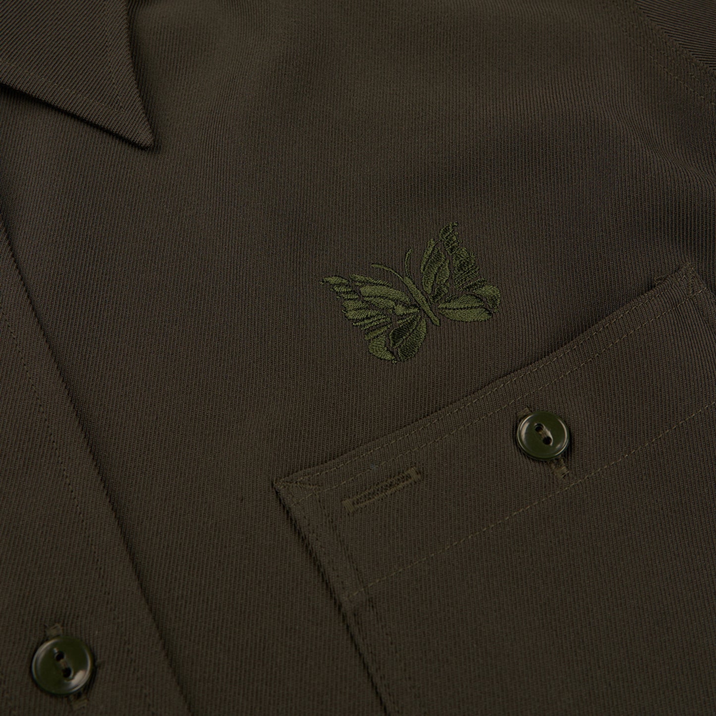 needles work shirt (green)