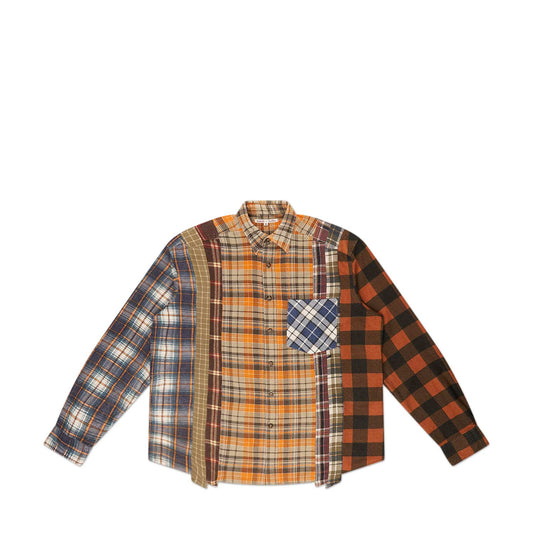 needles rebuild by needles 7 cuts flannel shirt (multi)