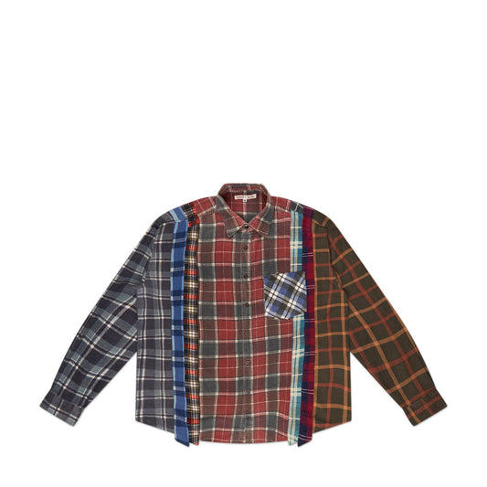 needles rebuild by needles 7 cuts flannel shirt (multi)