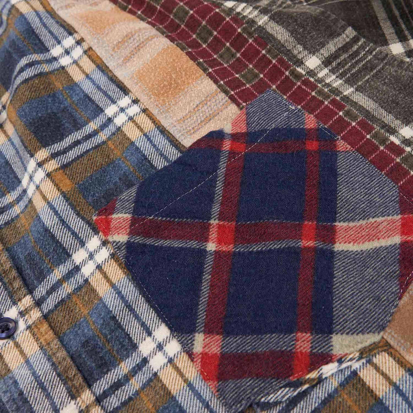 needles rebuild by needles 7 cuts flannel shirt (multi)