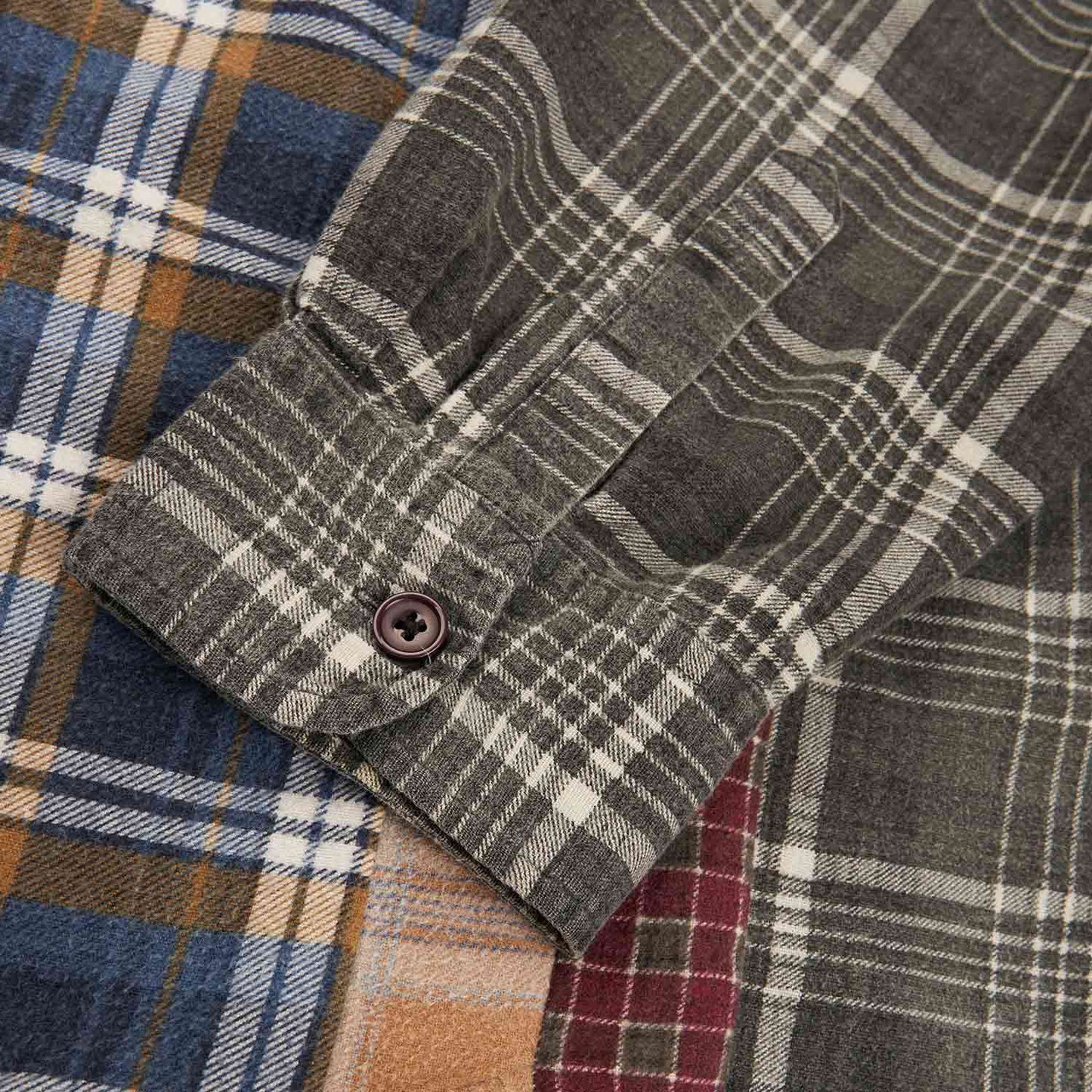 needles rebuild by needles 7 cuts flannel shirt (multi)