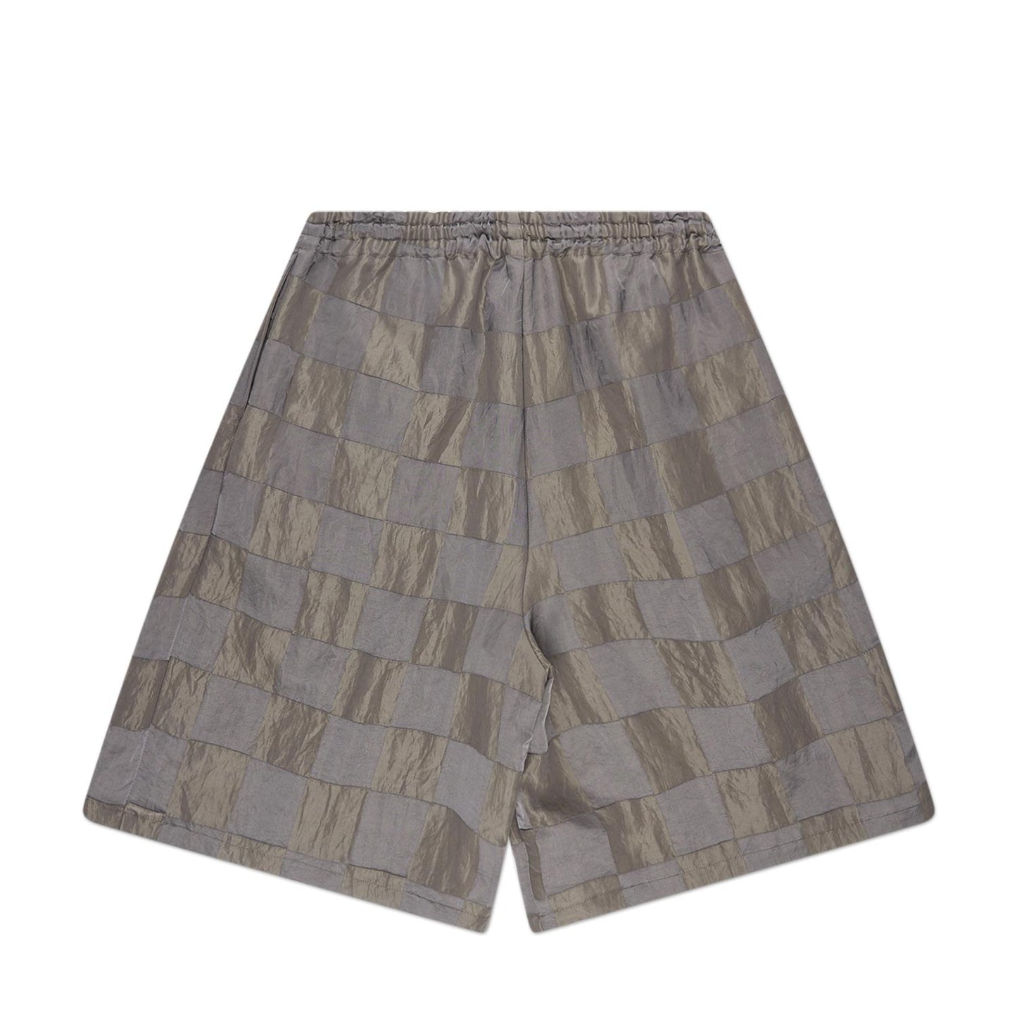 needles h.d.p. checker shorts (grey)