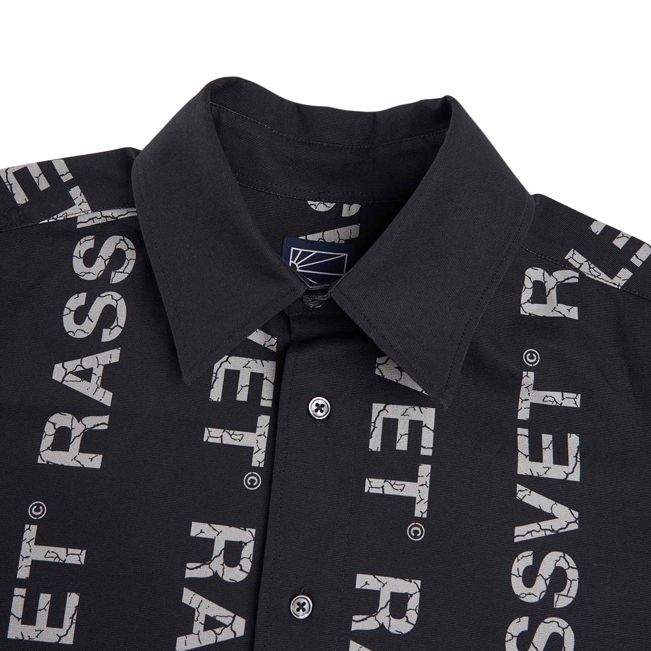 rassvet desert hybrid shirt gewebtes strickhemd (schwarz)