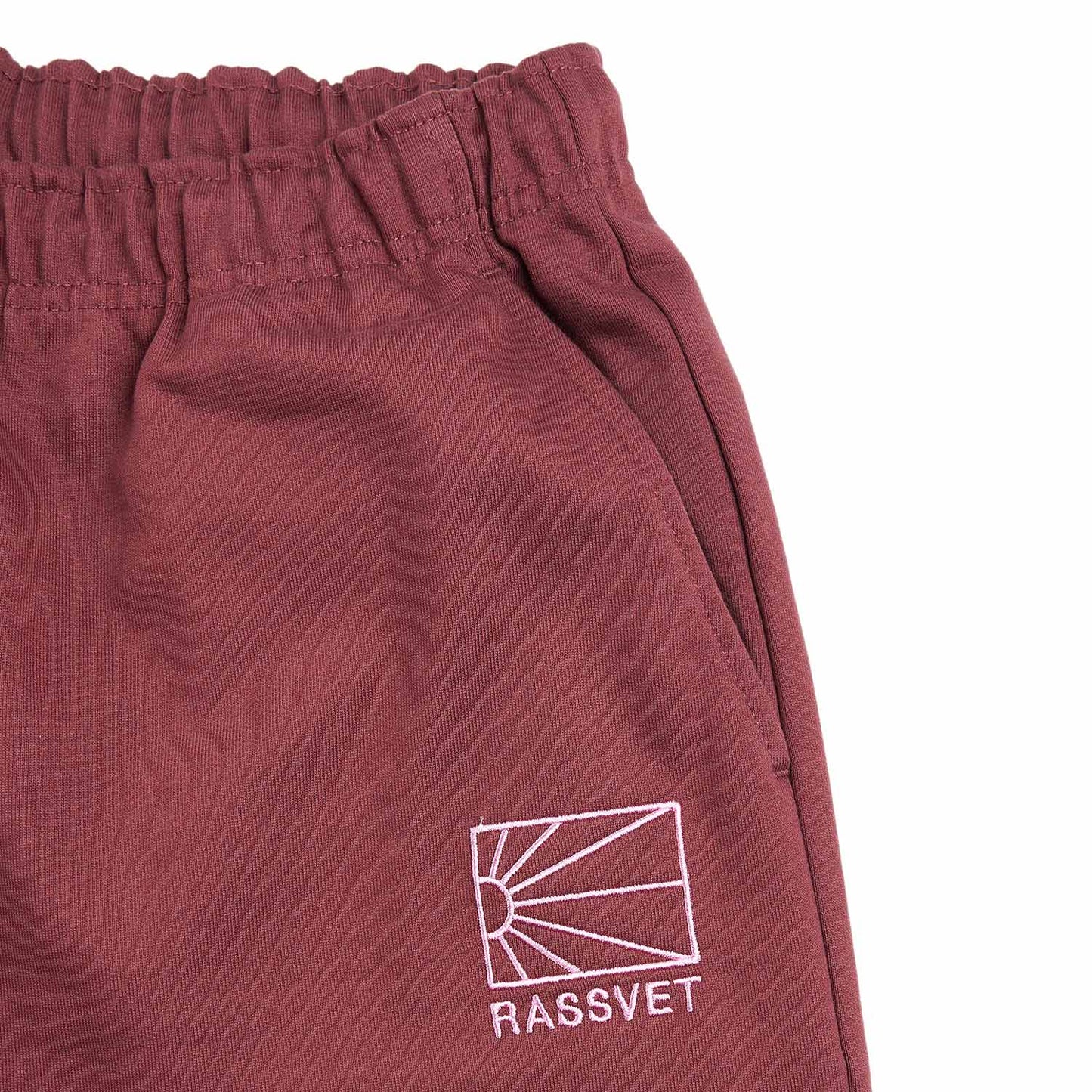 rassvet logo joggers knitted (burgundy)